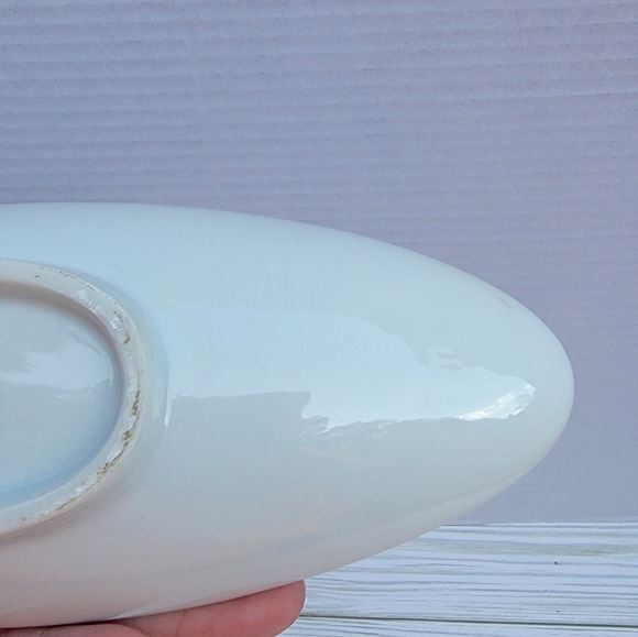Arnart 5th Ave #22/113N Porcelain Hand-painted 10" Oval Relish Tray Dish - Picture 10 of 11